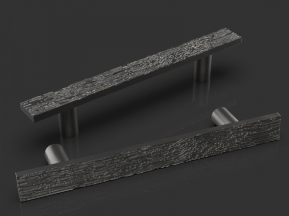 Черные дверные ручки-скобы