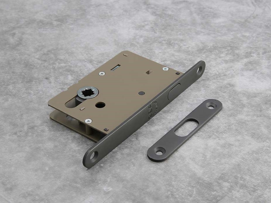 Замок для раздвижной двери SAB 02306 чёрная бронза