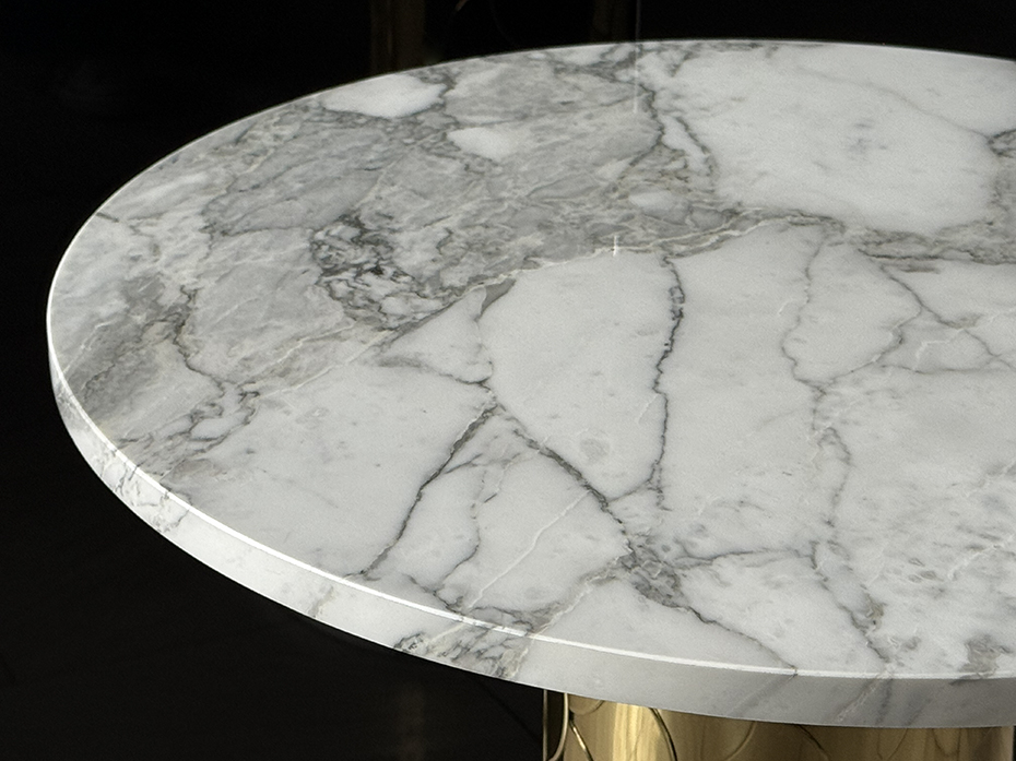 Стол кофейный Ar-Deco FG-076 круглый полированная латунь