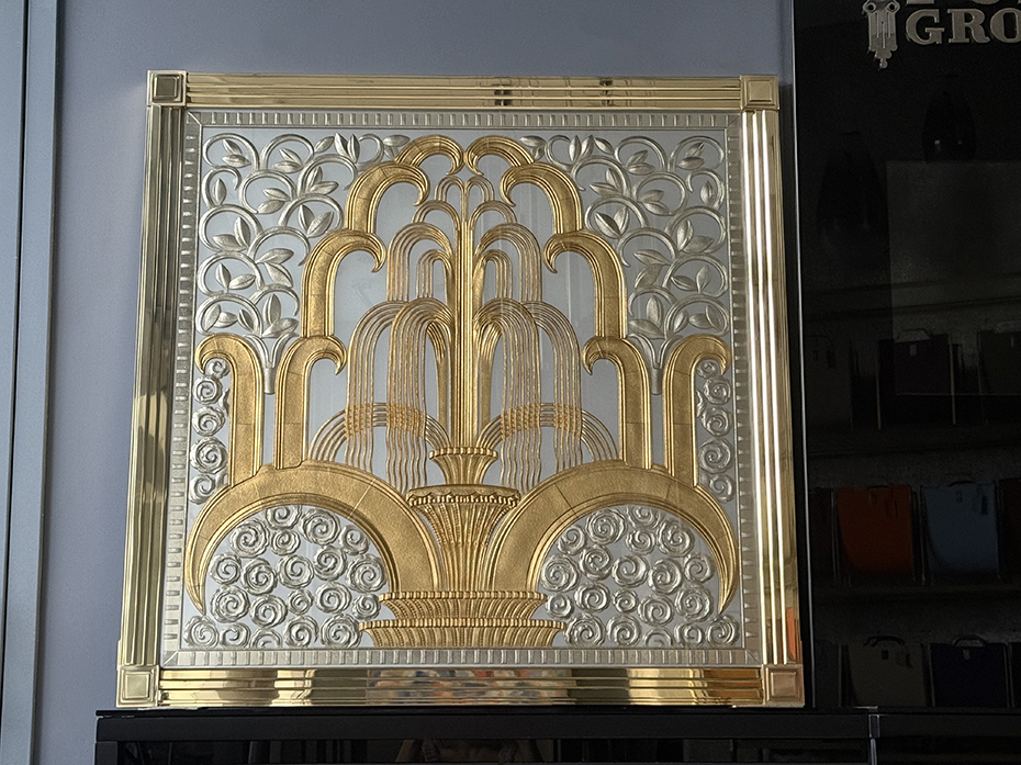 Картина со стеклом FURNITEK FG-306 в латунной раме