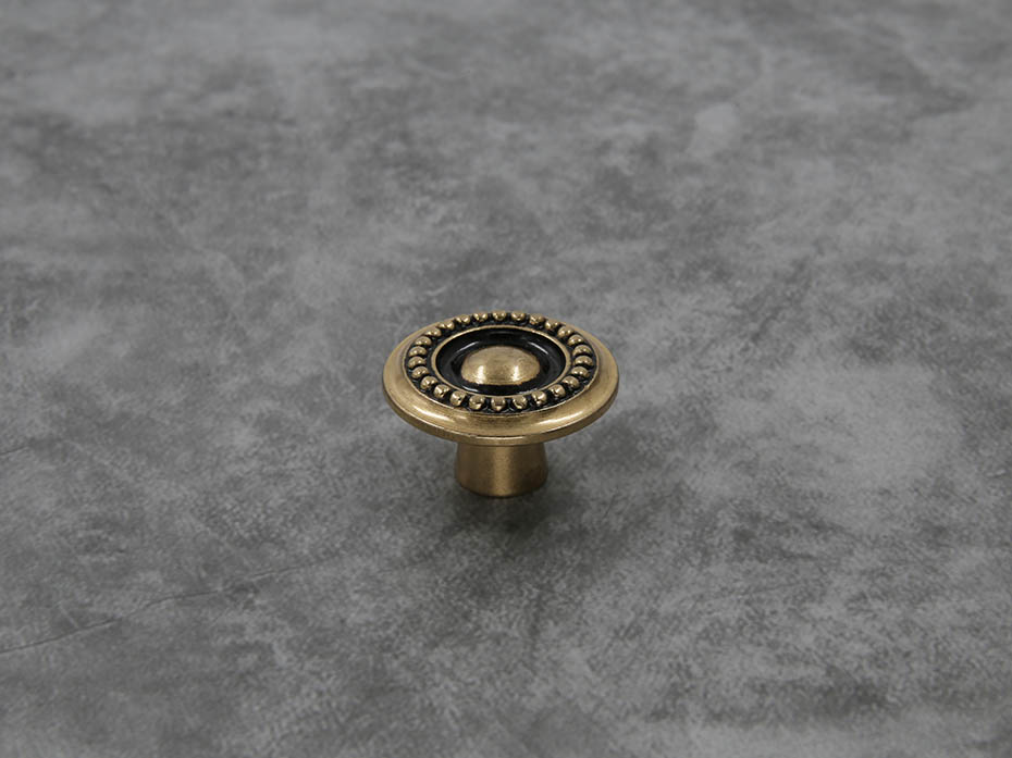 Мебельная ручка кнопка Enrico Cassina 140 матовая бронза