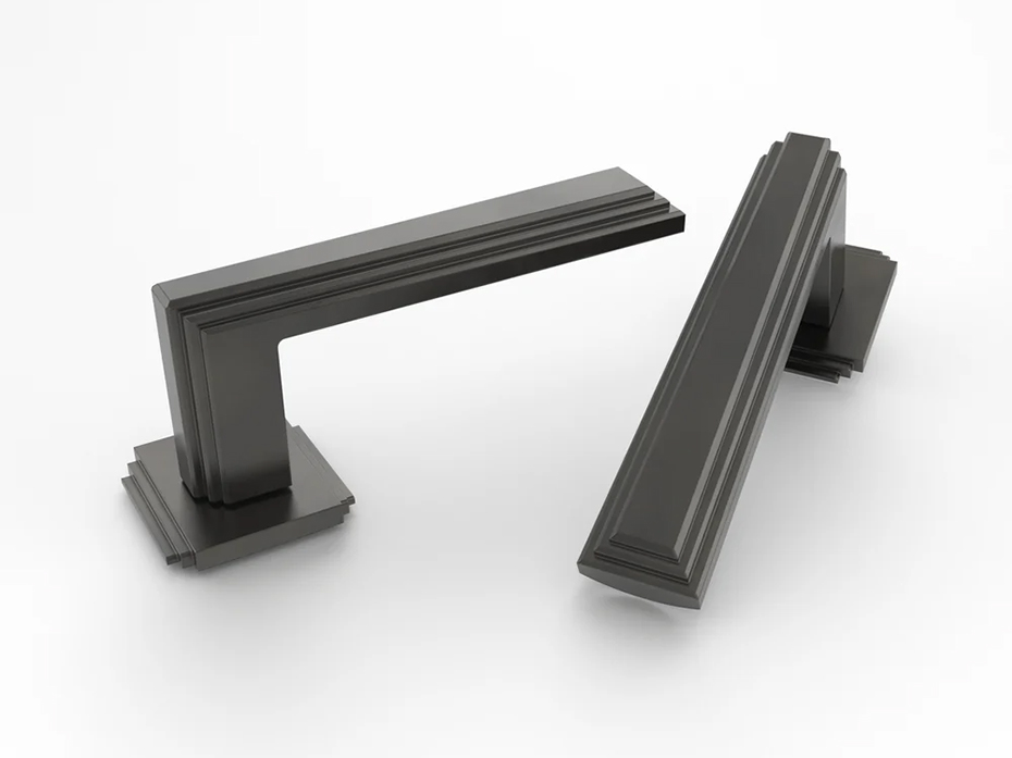 Дверная ручка на розетке Oliver Knights Lot чёрная бронза