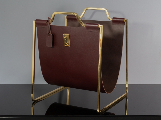 Подставка под сумки большая FG-12036БП полированная латунь