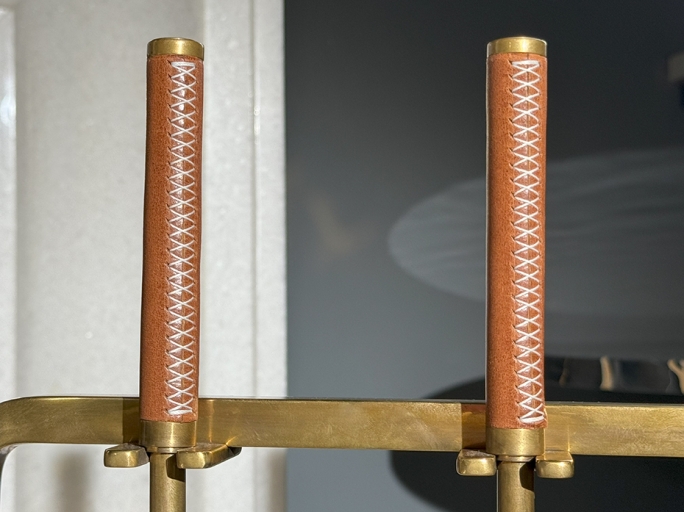 Каминный набор FURNITEK FG-05024 полированная латунь состаренная