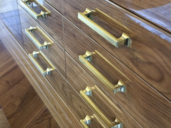 Мебельная ручка-скоба Armac Martin Jefferson 176 мм латунь полированная