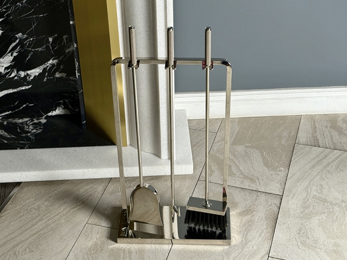 Каминный набор FURNITEK FG-05018 полированный никель