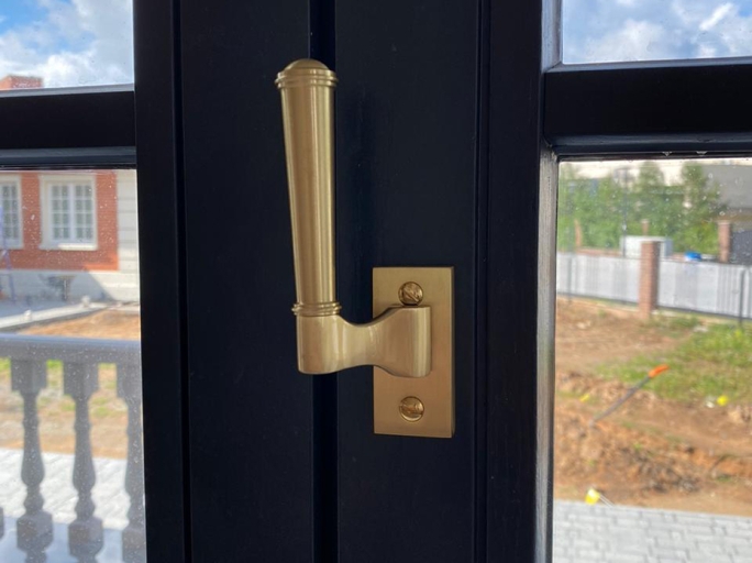 Оконная ручка Frank Allart 0306SB матовая латунь