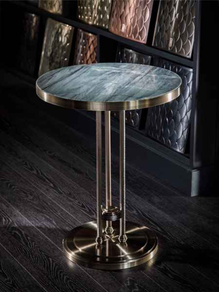 Кофейный стол FURNITEK античная латунь